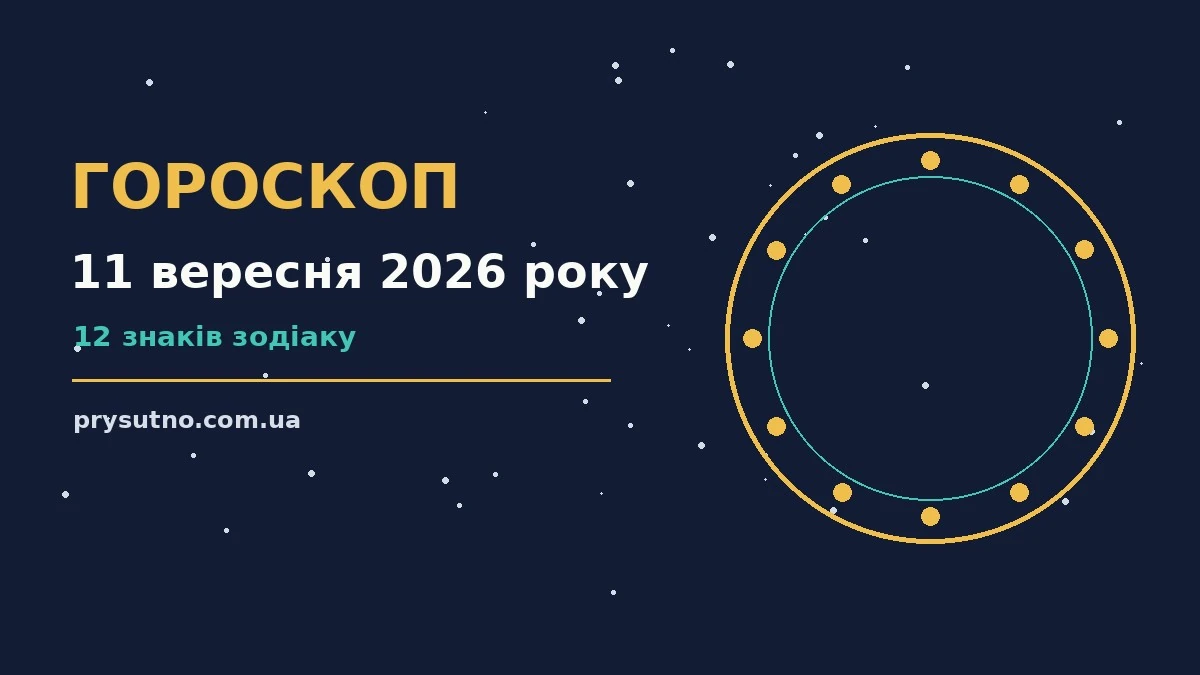 Гороскоп на 11 вересня 2026 року: прогноз для всіх знаків для впевненого початку дня